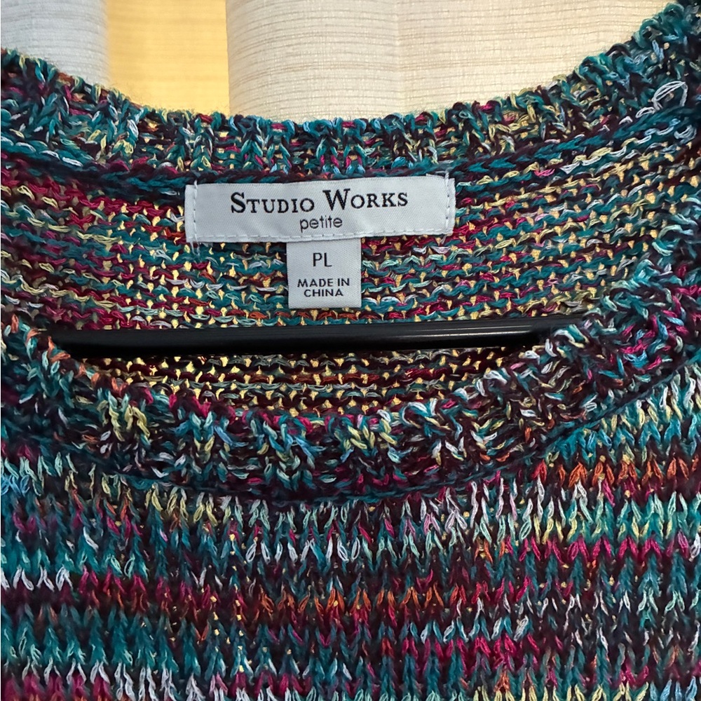 Studio Works Colorful Knit Top